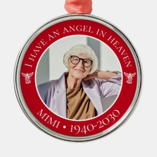 Engel im Himmel Mimi Gedenkfoto Ornament Aus Metall