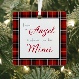 Engel im Himmel Mimi Gedenkfoto Ornament Aus Metall