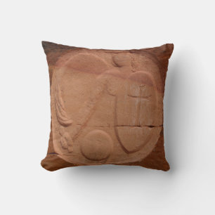 Engel im Rocks Brown Tan Square Throw Kissen