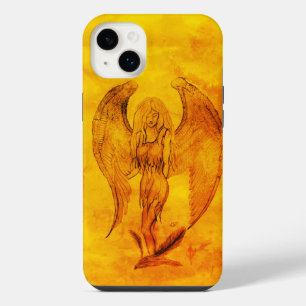 Engel im Tattoo-Stil iPhone 14 Plus Hülle