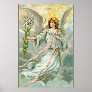 Engel in Blau Poster