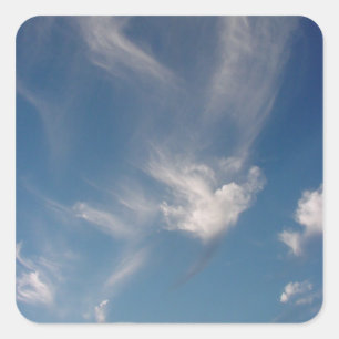 Engel in den Aufklebern des Himmel-(1) Quadratischer Aufkleber