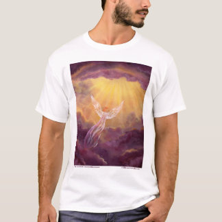 Engel in den malvenfarbenen Wolken T-Shirt