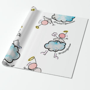 Engel in den Wolken Geschenkpapier
