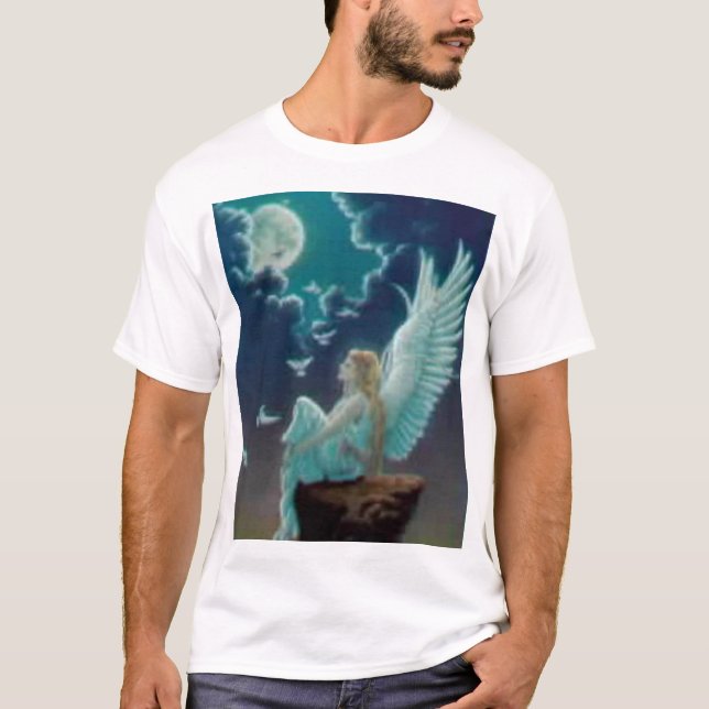 Engel in der Nacht T-Shirt (Vorderseite)