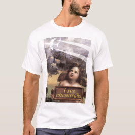 Engel in Madonna von Foligno sieht chemtrails T-Shirt