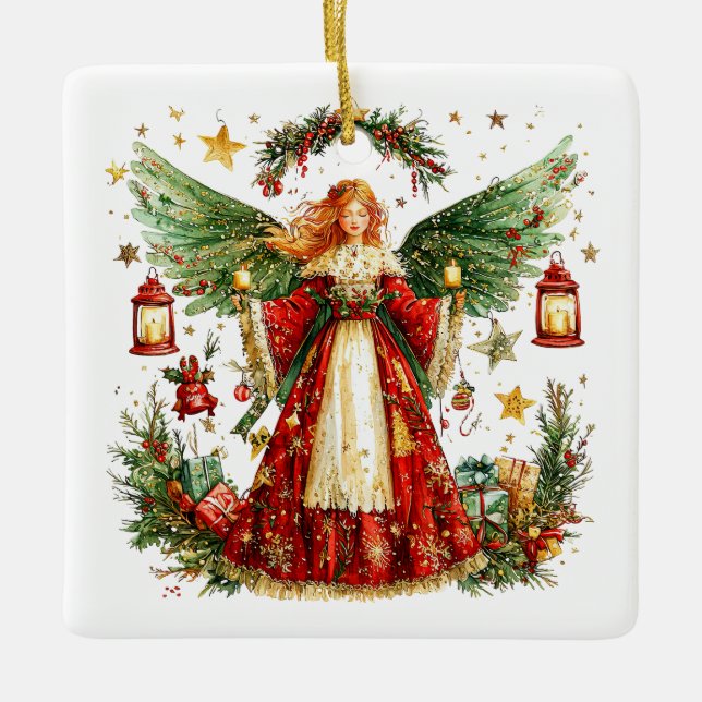 Engel Keramikornament (Vorderseite)