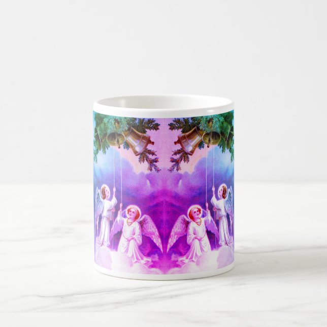 Engel klingeln Glocken Kaffeetasse (Mittel)