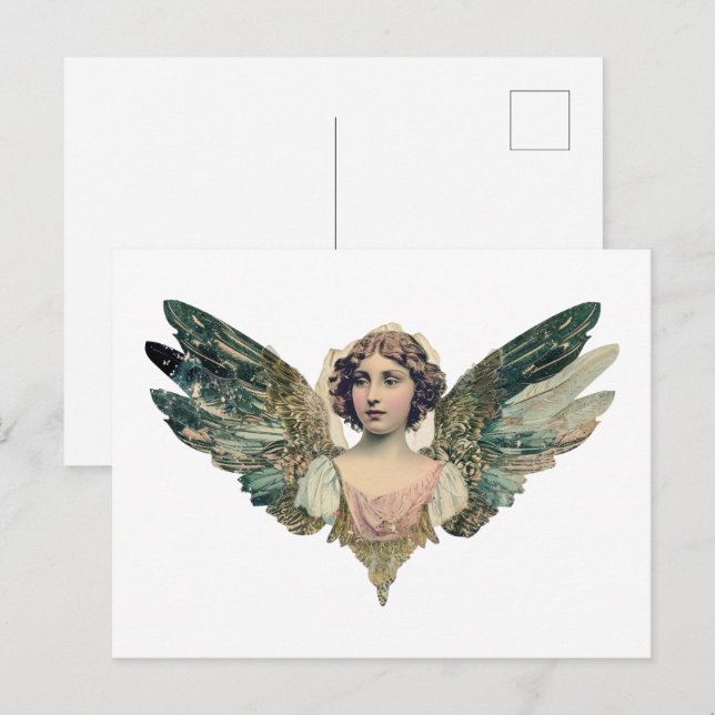 Engel Kunst  Postkarte (Vorne/Hinten)