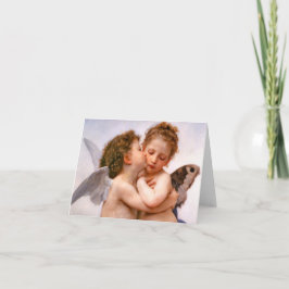 Engel küssen zuerst, Bouguereau Karte