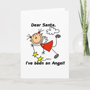 Engel Lieber Santa Feiertagskarte