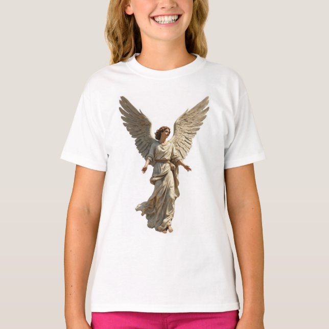 Engel Mädchen T-Shirt (Vorderseite)