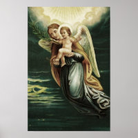Engel mit dem Baby Jesus