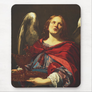 Engel mit Gefäß und Handtuch  Mousepad
