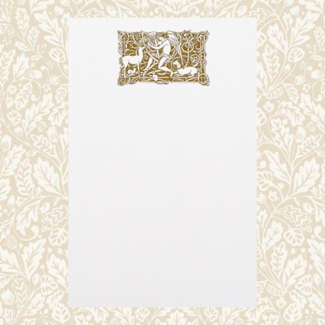 Engel mit Harfe Briefpapier (Von Creator hochgeladen)