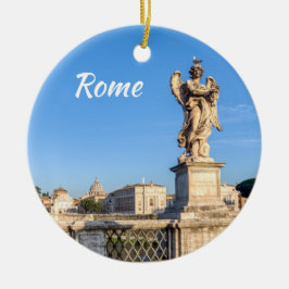 Engel mit Krone von Thorns - Sant'Angelo, Rom Keramik Ornament