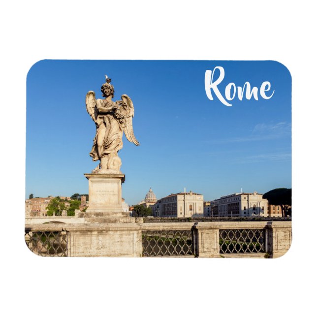 Engel mit Krone von Thorns - Sant'Angelo, Rom Magnet (Horizontal)