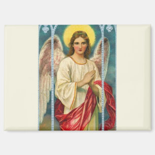 Engel mit rosa Band Triptychon Magnet