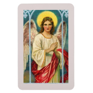 Engel mit rosa Band Triptychon Magnet