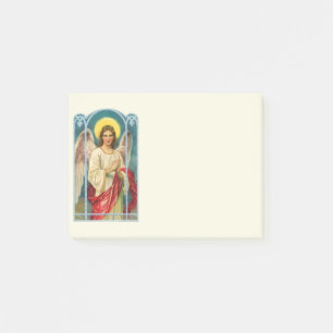 Engel mit rosa Band Triptychon Post-it Klebezettel