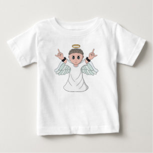Engel mit starker Musik Baby T-shirt