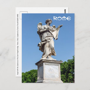 Engel mit Sudarium - Sant'Angelo Brücke, Rom Postkarte