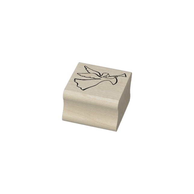 Engel mit Trumpet-Briefmarke Gummistempel (Stempel)