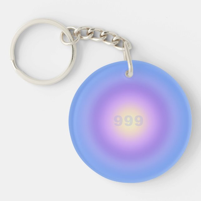 Engel Number 99 Release - Engel Numbers Gradient Schlüsselanhänger (Vorderseite)