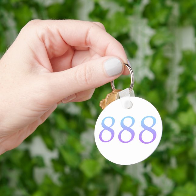 Engel Nummer 888 - Balance  Schlüsselanhänger (Hand)
