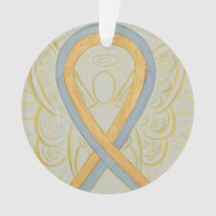 Engel-Ornament aus Gold und Grau-Bewusstsein Ornament