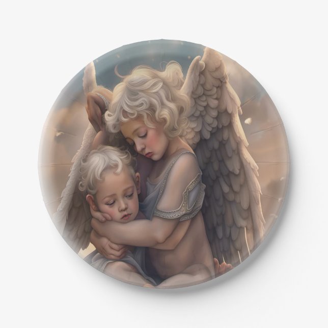 Engel Pappteller (Vorderseite)