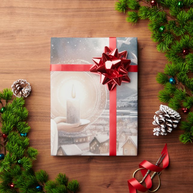 Engel passen auf dich auf geschenkpapier (Feiertagsgeschenk)
