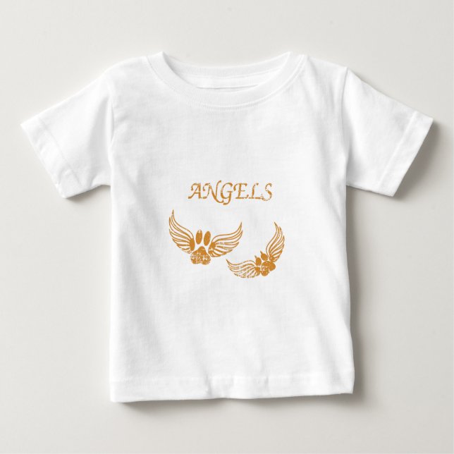 Engel-Pfoten Baby T-shirt (Vorderseite)