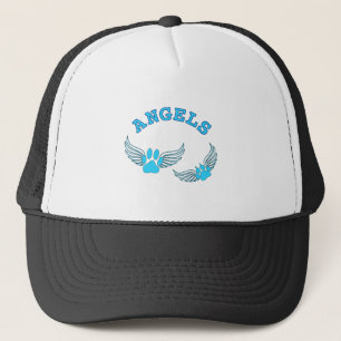 Engel-Pfoten in blau Truckerkappe
