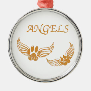 Engel-Pfoten Ornament Aus Metall