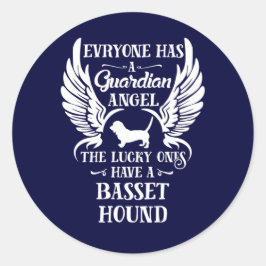 Engel Runder Aufkleber