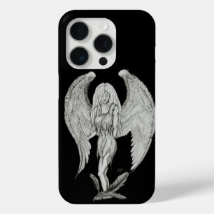 Engel - Schwarz-Weiß-Design Case-Mate iPhone Hülle