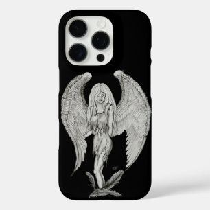 Engel - Schwarz-Weiß-Design iPhone 16 Pro Hülle