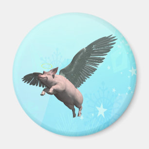 Engel Schwein Magnet