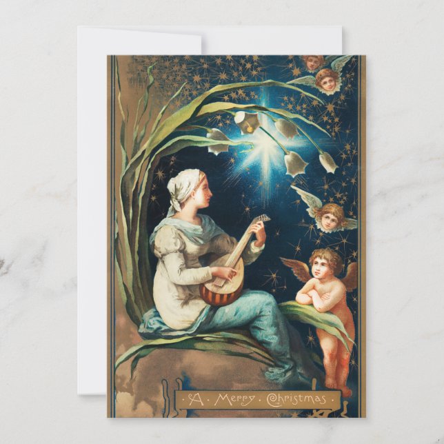 Engel, Sterne, Frauen, der Mond Weihnachten Religi (Vorderseite)