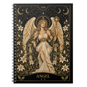 Engel, Sternenlicht Tarot Kunst Notizblock