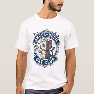 Engel Teufel Katze Katze Mama Geschenk Idee - Enge T-Shirt