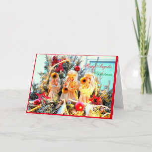 Engel trompeln frohe Weihnachten