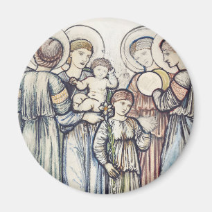 Engel und Kinder von Sir Edward Burne-Jones Magnet