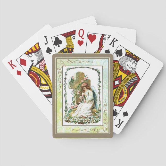 Engel und Kreuz Spielkarten (Rückseite)