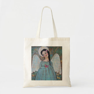 Engel und Schmetterlings-Leinwand-Taschen-Tasche Tragetasche