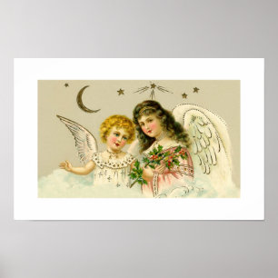 Engel und Stechpalme Poster