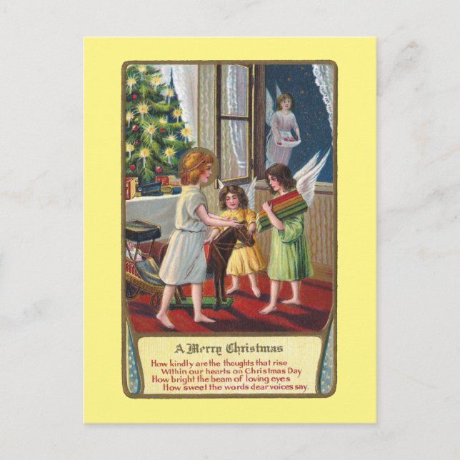 Engel und Toys Vintage Weihnachten (Vorderseite)