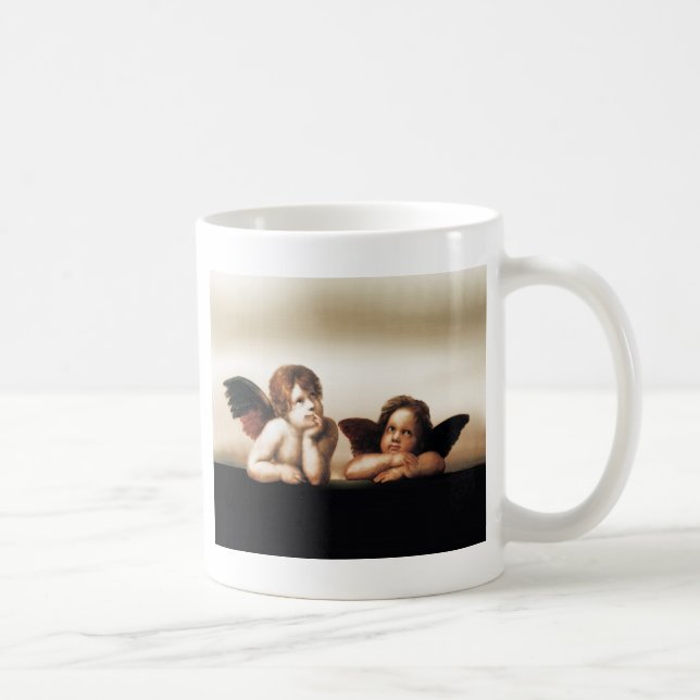 Engel-Version 2 RAPHAEL Sistine Madonnas Kaffeetasse (Rechts)