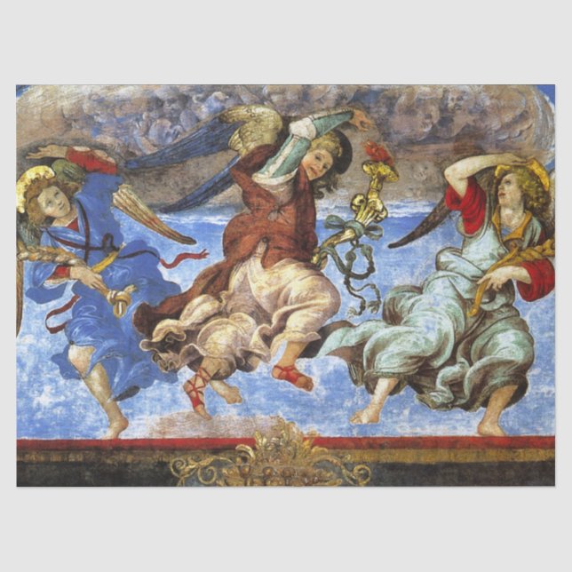 Engel von der Annahme und Ankündigung von Lippi Seidenpapier (Vorderseite)